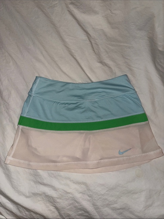 Nike Dresses & Skirts - Nike Women’s Light Blue and Cream Tennis Skort with Green Band